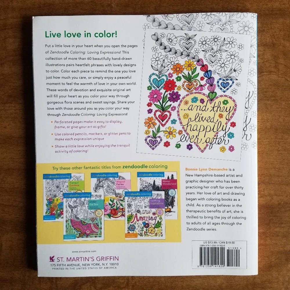 Loving Expressions Adult Coloring Book - Picture 2 of 8